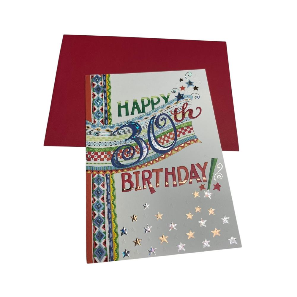 5/$10 Birthday Card 30th Design Design Milestone
